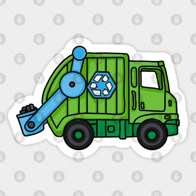 Toy Recycling Truck Sticker by Slightly Unhinged